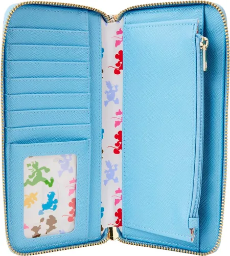 Miniatura 3 de Loungefly Disney Mickey Mouse Friends - Mini mochila para adelante y hacia atrás, Azul, Cartera de embrague