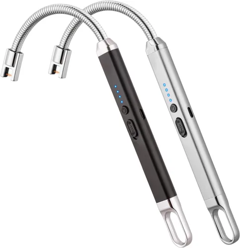 Miniatura 21 de MEIRUBY Encendedor eléctrico recargable USB, encendedor de arco, para velas, campamento, parrillada, deportes, herramienta para apasionados de lo