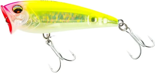 Miniatura 7 de Duel L-Blue Spit Pop Señuelo flotante, 2.8 pulgadas (2.756 in), 3.5 pulgadas (3.543 in), equipo de pesca, pesca de mar, lubina
