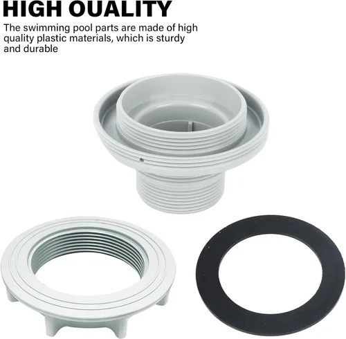 Miniatura 3 de Kit de arandela de tuerca de conector roscado para piscina 10744 10256 10255 para Intex sobre el suelo, pieza de repuesto para conector de manguera