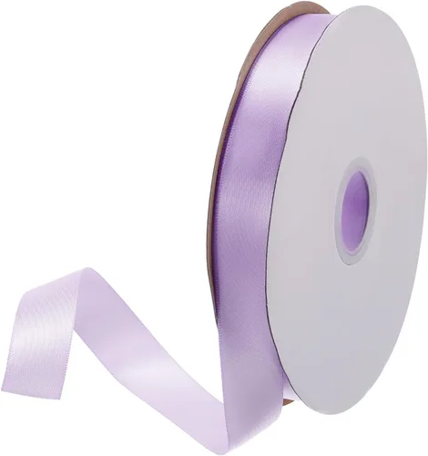 Miniatura 350 de MECCANIXITY Cinta de satén de 3/8 pulgadas de 50 yardas, de grogrén, de seda sólida, fina para ramo de boda, para regalo del día de San Valentín