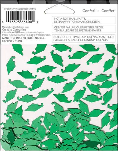 Miniatura 4 de Creative Converting 24021 Mortero verde Conffetti de graduación, 1 paquete