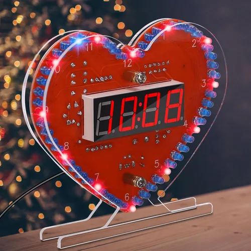 Miniatura 13 de MiOYOOW Kits de reloj digital de 4 dígitos con PCB, kit de proyecto de soldadura de reloj de alarma DIY para aprender soldadura electrónica