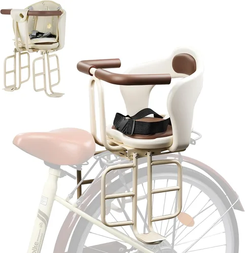 Miniatura 10 de Asiento trasero de bicicleta para niños, asiento trasero de bicicleta para niños, asiento de bicicleta para adultos para bebés de 6 meses a 6 años