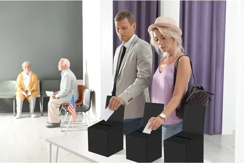 Miniatura 5 de 24 paquetes de cajas de sorteo, caja de votación, caja de sugerencias con ranura, 15.24 x 15.24 x 15.24 cm, cajas de cartón para sorteos con ranura