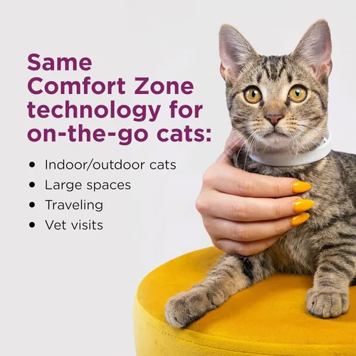 Miniatura 3 de Comfort Zone Paquete económico de collar calmante para gatos: 4 collares calmantes de 30 días para 120 días de calma