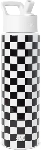 Miniatura 29 de Simple Modern botella de agua reutilizable con tapa con pajilla, de acero inoxidable con aislamiento al vacío, para gimnasio, viajes y deportes