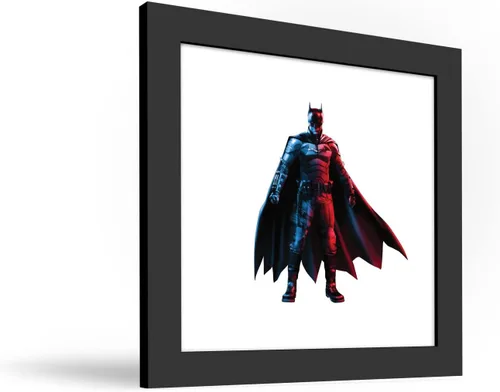 Miniatura 2 de Gallery Pops DC Comics The Batman - Arte de pared de Batman, versión enmarcada negra, 12 x 12 pulgadas