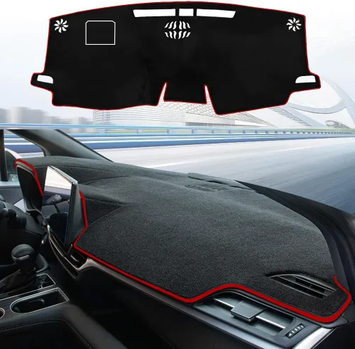 Miniatura 31 de Cubierta de salpicadero para salpicadero, alfombra personalizada para Toyota RAV4 2013 2014 2015 2016 2017 2018 Accesorios antideslizante protector