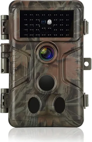 Agitato Cámara profesional de juego y sendero, 64MP 1296P MP4 Video Deer Cam 0.1S gatillo de 100 pies visión nocturna activado por movimiento
