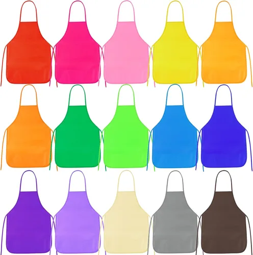 PLULON 8 piezas de delantales para niños, delantales para niños para pintar, delantales de arte para niños, smocks a granel para actividades