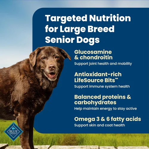 Miniatura 3 de Blue Buffalo Life Protection Formula Alimento Seco para Perros Mayores de Raza Grande, Promueve la Salud Articular e Inmunidad, Hecho