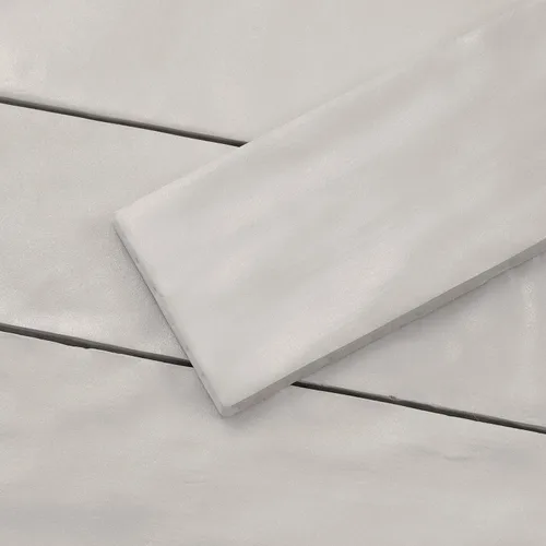Miniatura 5 de Azulejo de cerámica gris de 2.5 x 8 pulgadas para panel de cocina, baño o pared (muestra de 5 x 4 pulgadas)