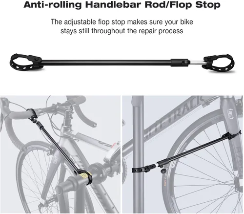Miniatura 5 de CXWXC - Soporte de reparación de bicicleta con limpiador - Soporte de mantenimiento y mecánica para bicicletas en el hogar - Altura ajustable