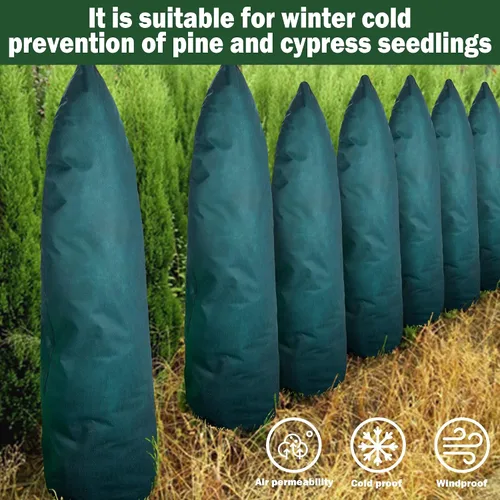 Miniatura 6 de EBaokuup Zip A - Cubiertas para plantas de árbol, protección contra la congelación, 79 pulgadas de alto x 24 pulgadas de ancho, mantas de escarcha