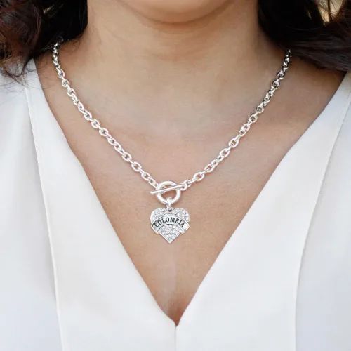 Miniatura 3 de Inspired Silver - Collar de plata con colgante de corazón de 18.0in con circonita cúbica
