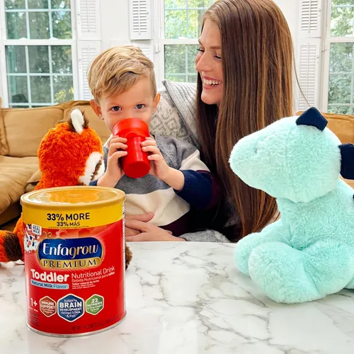 Miniatura 7 de Enfagrow Bebida nutricional de leche prémium para niños pequeños, Enfagrow Toddler Drink, prueba nuestro trío de apoyo cerebral, lata de vainilla