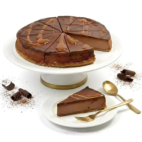 Miniatura 10 de ANDY ANAND CHOCOLATIER Tarta de queso tradicional de cereza de 9 pulgadas Receta auténtica, hecha con queso crema fresco de California, totalmente