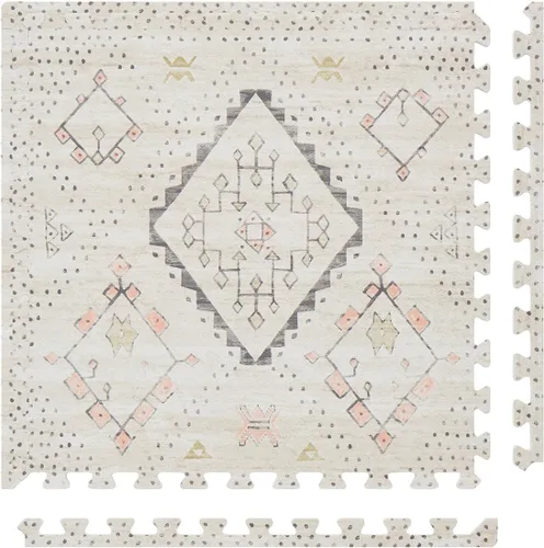 Miniatura 8 de House of Noa Tapete de Juego para Bebé – 4x6 Lino Gemma – Juego de 6 Baldosas – Tapete de Juego de Espuma EVA Acolchada para Piso, Tapetes Suaves