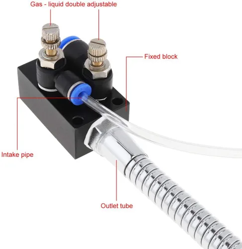 Miniatura 3 de YWY Sistema de lubricación de refrigerante de niebla Manguera de metal flexible Unidad de pulverización separador de aceite-agua para prensa