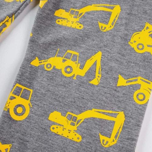 Miniatura 14 de Little Hand Pijamas para niños pequeños, Monster Truck 100% algodón, dinosaurio para niños, 2 piezas, ropa de dormir, conjuntos de ropa de dormir