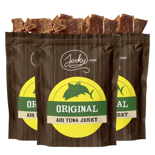 Miniatura 4 de Carne seca de atún Ahi original totalmente natural, aperitivo de alta proteína capturado en la naturaleza, cecina gourmet de mariscos en lotes