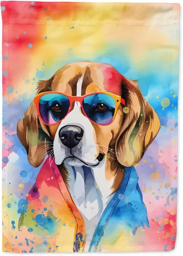 Miniatura 17 de Caroline's Treasures DAC2448GF - Bandera de jardín con diseño de perro afgano hippie Dawg, bandera decorativa para patio exterior, patio, obras