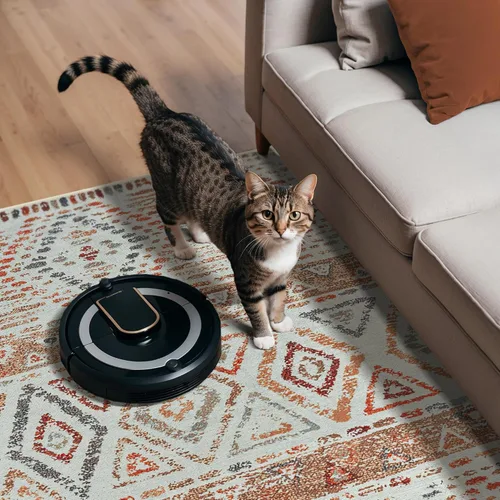 Miniatura 7 de Adiva Rugs Alfombra de área lavable a máquina de 6 x 6 pies con parte trasera antideslizante para sala de estar, dormitorio, baño, cocina, alfombra