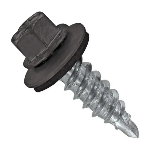 Miniatura 44 de Fasteners Plus ST Fastening Kwikseal Woodbinder Tornillos de Metal a Madera #10 X 1 Burgundy con Arandela de Goma EPDM, 250 Unidades - Diseñados