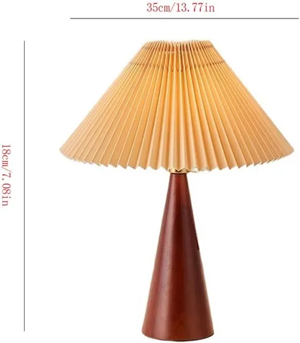 Miniatura 2 de BGGJJ Lamp for Desk Simple Retro Log Style Table Lamp Study Bedroom Bedside Table Lamp Desk Lamps for Home Office(B)