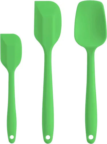 Miniatura 9 de Juego de espátulas de silicona, espátula de goma, cuchara y espátulas para hornear resistentes al calor de 600 °F (Aqua 3)