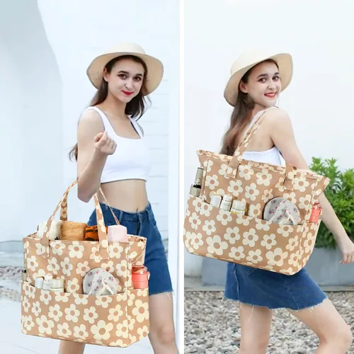 Miniatura 8 de Bluboon - Bolsa de playa impermeable para mujer, extra grande, con compartimento húmedo, para llevar de fin de semana, bolsa de piscina para viajes