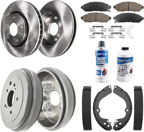 Miniatura 17 de Detroit Axle - Kit de frenos para Toyota Camry 2005-2006 [modelos XLE SE], frenos de disco Rotores Pastillas de freno de cerámica Reemplazo: 11.65