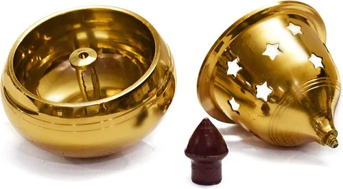 Miniatura 3 de SATVIK - Lámpara decorativa de latón extra grande Akhand Diya, Jyot Diwali Dia Deepawali Puja Deepak, lámpara de aceite tradicional, Diyas Pooja