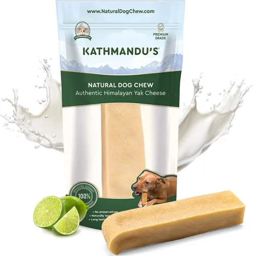 Miniatura 11 de Queso auténtico del Himalaya de yak para perros - Pequeño (Paquete de 10) - Procedencia de las estribaciones prístinas del Himalaya, sin cuero