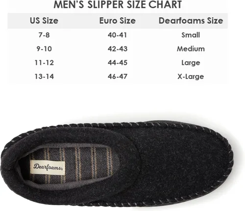 Miniatura 5 de Dearfoams Men's Thompson Cozy Memory Foam Indoor Outdoor Clog House Slipper