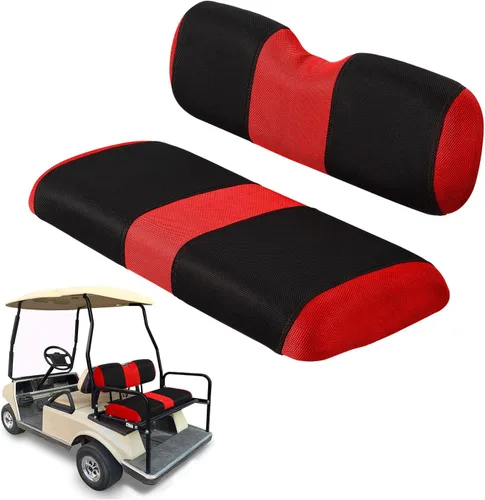 Miniatura 33 de Juego de fundas de asiento de carrito de golf, fundas para asientos delanteros de carrito de golf, ajuste para Club Car Precedent OEM, cojín de Azul
