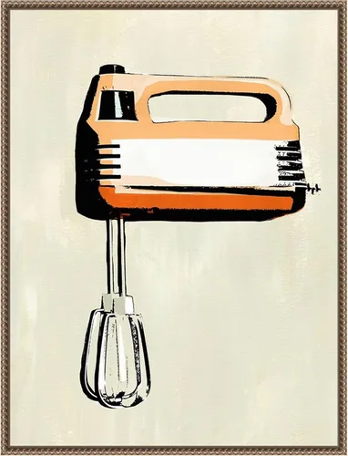 Miniatura 14 de Amanti Art Lienzo enmarcado para pared, 24 x 18 pulgadas, aparato de cocina retro III por Annie Warren, lienzo enmarcado para pared, obras de arte