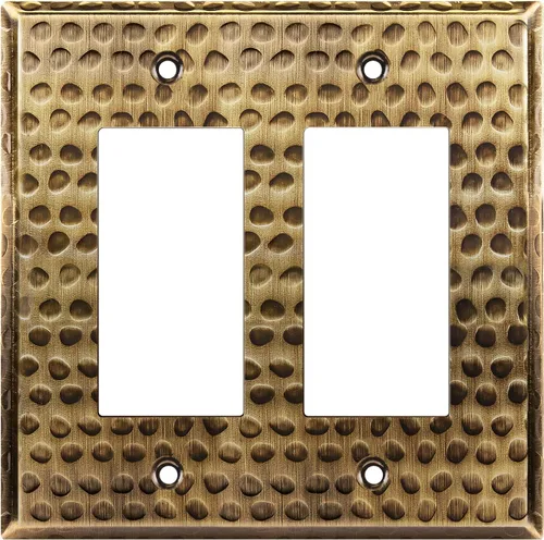 LIDER Placa decorativa de pared de metal para interruptor o receptáculo, cubierta de salida de acero inoxidable, resistente a la corrosión, tamaño
