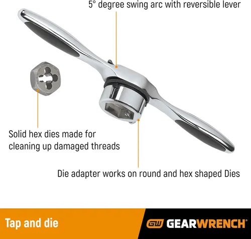 Miniatura 2 de GEARWRENCH Juego de 42 llaves de trinquete y troqueles, métrico - 3886