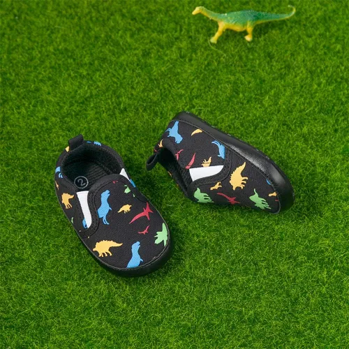 Miniatura 6 de Meckior - Zapatos para recién nacidos, tipo mocasines de lona con suela suave para recién nacidos, bebés, niños y niñas que estén dando sus primeros