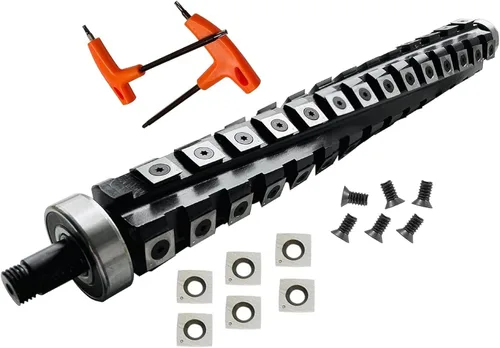 Cabezal de corte helicoidal en espiral de 13 pulgadas para cepilladora DeWalt DW735 DW735X, cabezal de corte helicoidal, 4 filas, 60 insertos de