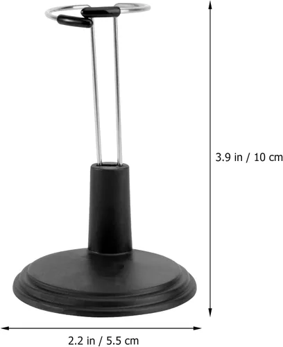 Miniatura 2 de NUOBESTY Soporte de muñeca creativo, 4 piezas, soporte de oso portátil, almacenamiento negro para muñecas, modelos de juguete, exhibición de ahorro