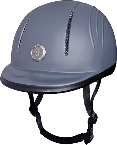 Miniatura 7 de Casco de equitación TuffRider básico para principiantes Cómodo equipo de protección para la cabeza ecuestre - Certificado SEI Blanco