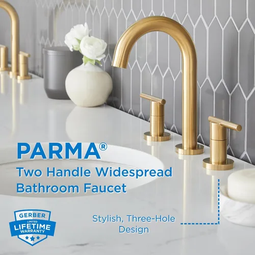 Gerber Fontanería Parma Trim Line Grifo de lavabo generalizado de dos manijas