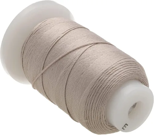 Miniatura 53 de The Beadsmith Cordón de seda pura – Castaño, tamaño E (0.325 mm/0.0128"), 200 yardas (600 pies), carrete de 1/2 onza