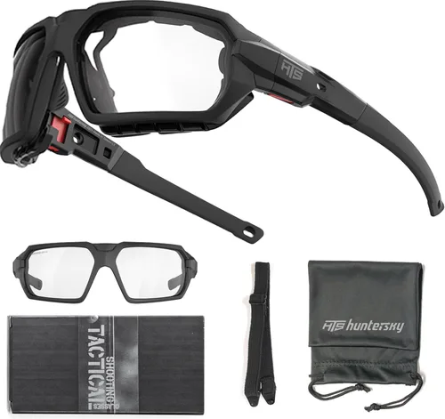 Miniatura 8 de HTS HUNTERSKY Gafas Protectoras para Deportes Motorizados Motocicleta Antiempañamiento Gafas de Montar Lentes Acolchadas Gafas de Sol a Prueba