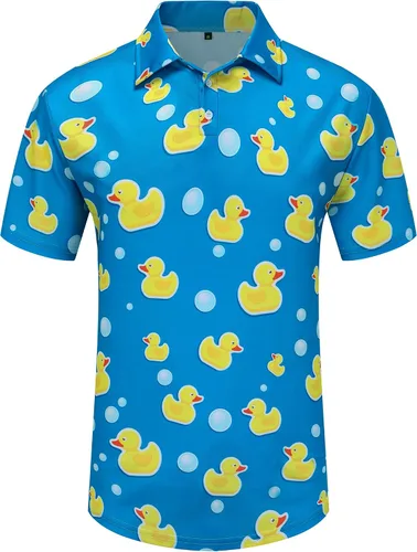 Miniatura 62 de Camisas de golf para hombre, Dry Fit, camisa de golf de manga corta, divertidas camisas polo de golf