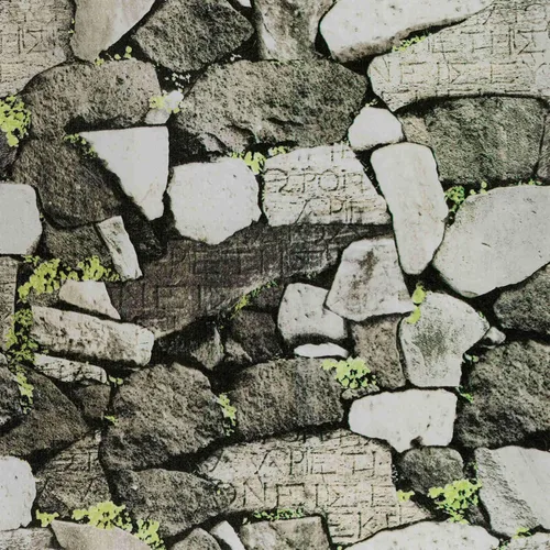 Miniatura 16 de Abyssaly Papel tapiz de ladrillo de piedra gris oscuro, despegar y pegar, 17.71 x 118 pulgadas, papel de contacto autoadhesivo, extraíble