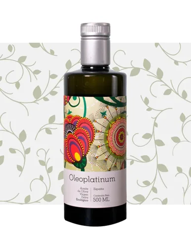 OLEOPLATINUM | Aceite de oliva virgen extra 100% orgánico de España | Aceite de Oliva Virgen Extra 100% Orgánico | 16.9 fl oz (16.9 fl oz) | Paquete